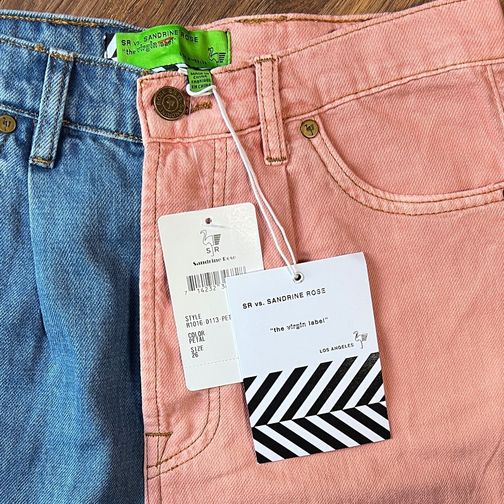 Chic free people x sandrine rose Colorblock Women Boyfriend Jeans - 26 in waist - Picture 5 of 13